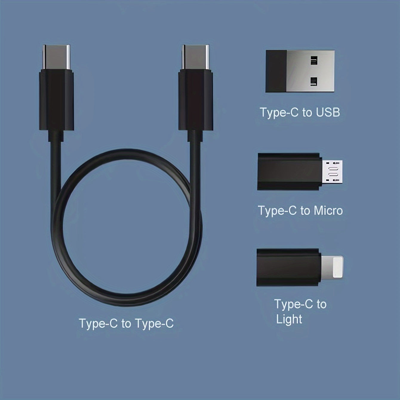 Cross-border travel storage box with multi-functional five-in-one data cable for PD mobile phone charging.