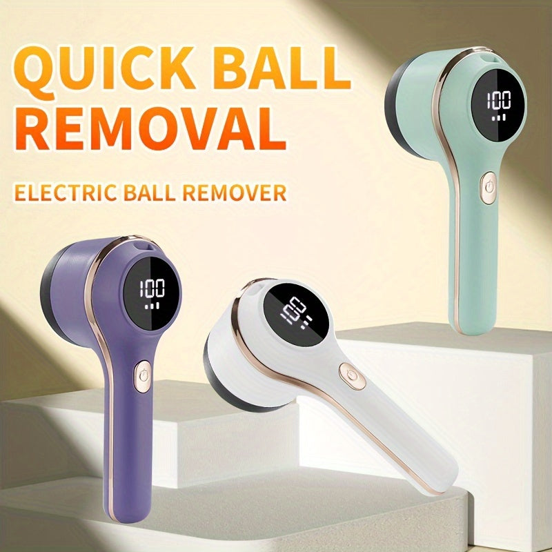 Portable fabric hair remover with USB-powered hairball trimmer for home use, suitable for wool pilling clothing. Features a rechargeable lithium battery with 800mAh capacity.