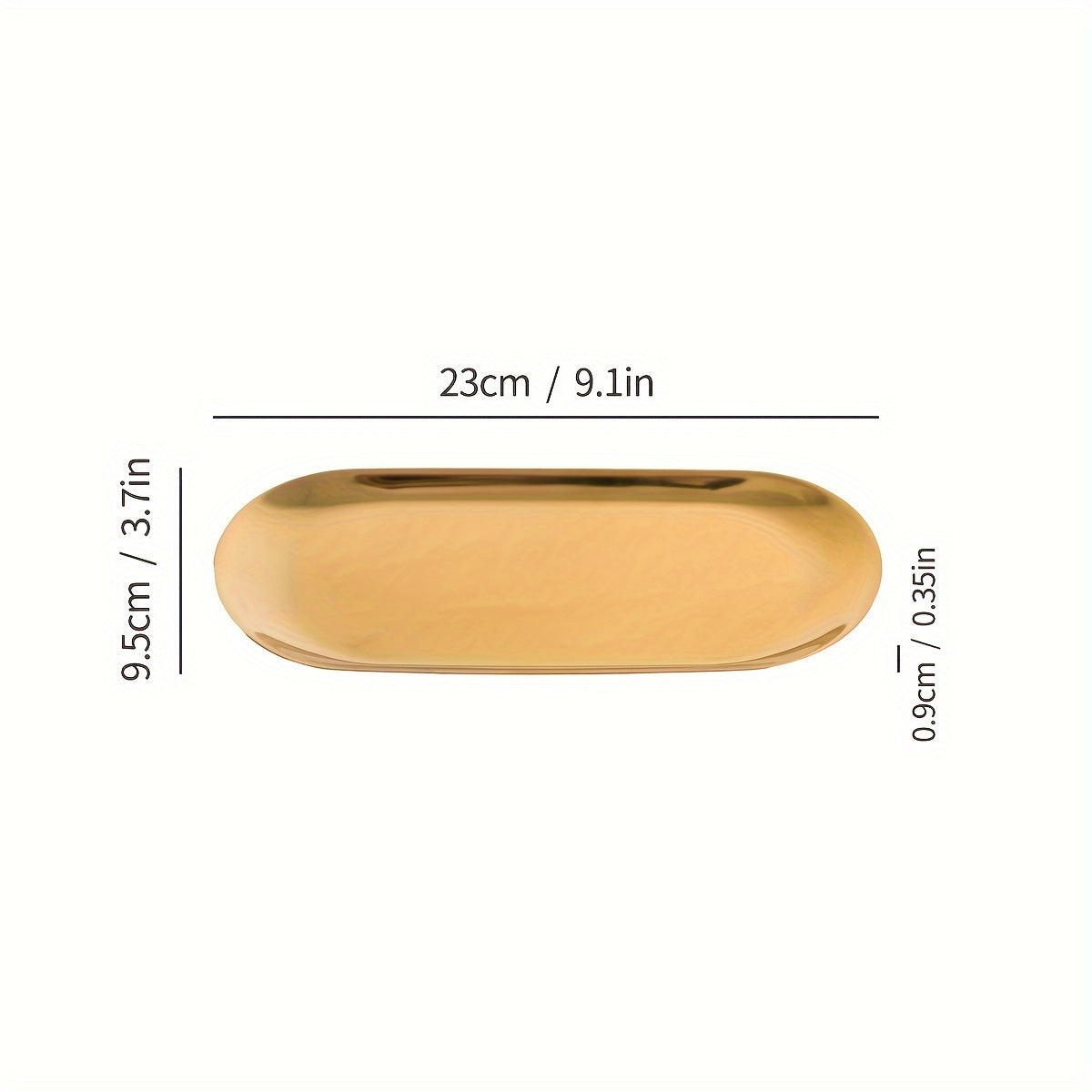 Stylish Oval Serving Tray in Glorious Gold - Suitable for Festive Occasions like Christmas, Halloween, Easter, and Valentine's Day - Great for Serving Fruits, Desserts, Snacks, and Salads - Crafted with Stainless Steel, Perfect for Home or Restaurant