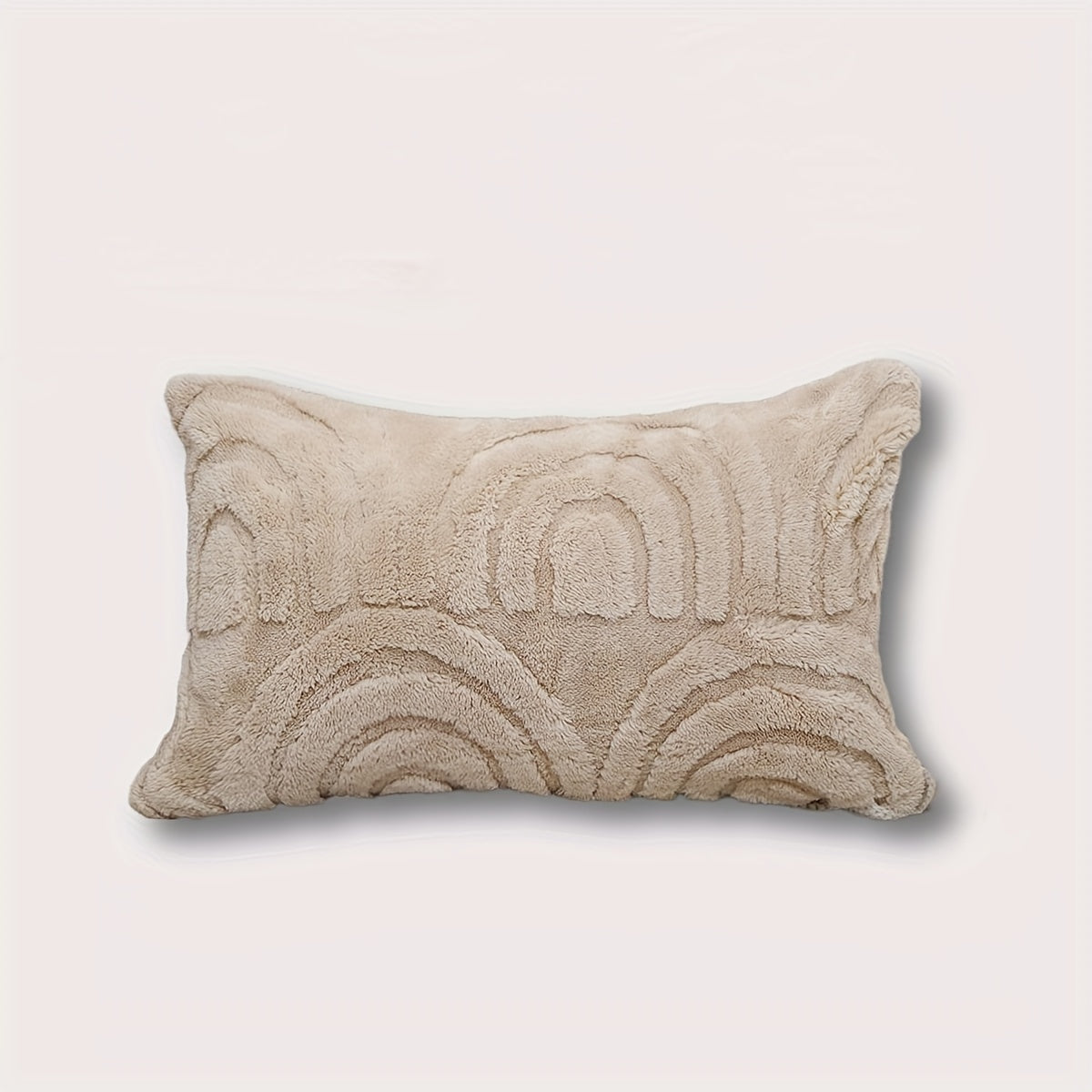 Add a touch of elegance to your living space with this luxurious PVC fleece arch flower shaped throw pillowcase. Made from cozy, soft material, these throw pillow covers are perfect for your sofa, chair, or bed. Transform your bedroom decor with these