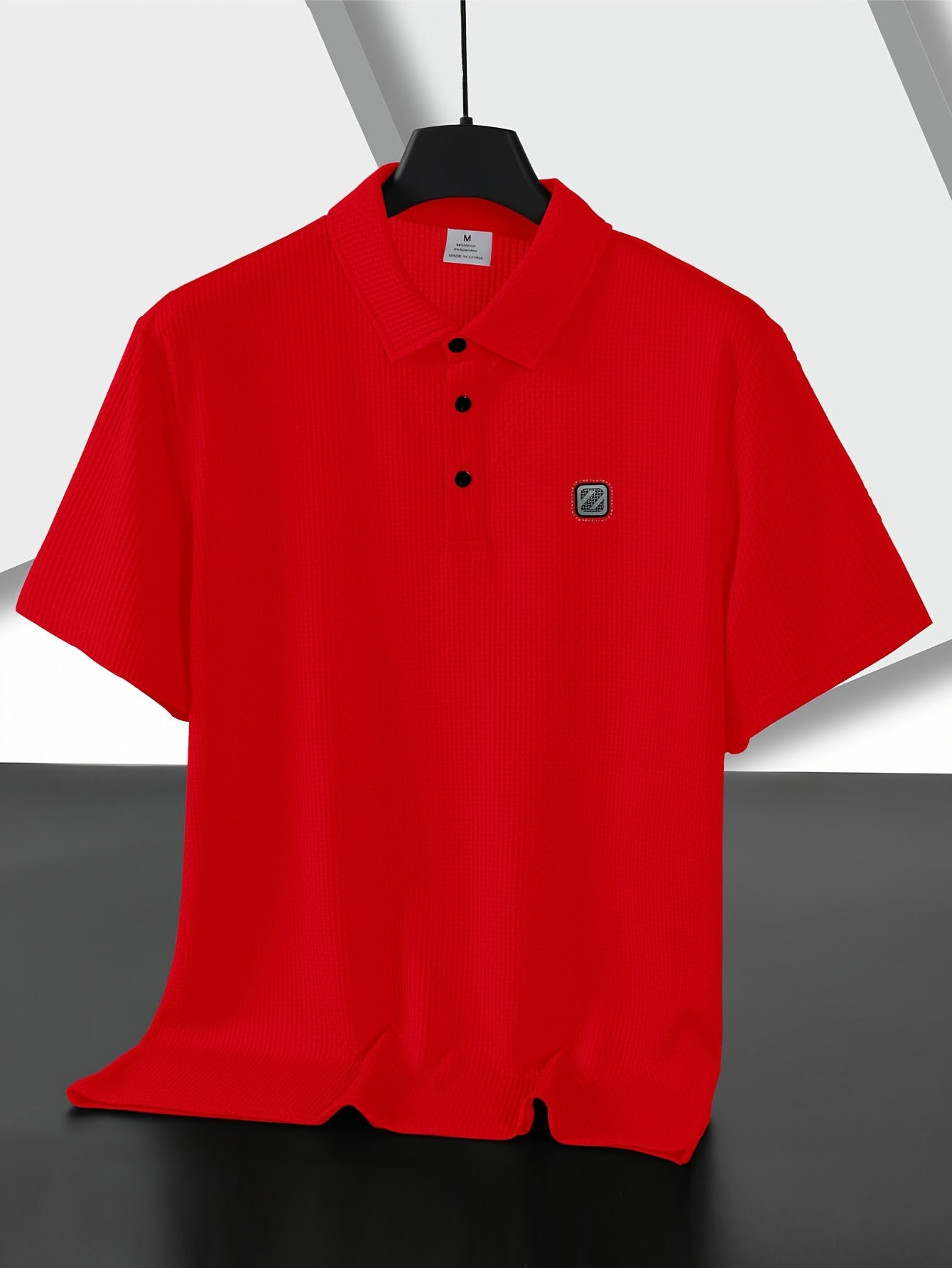 Men's Quick-Dry Nylon Shirt - Logoed, Breathable and Moisture-Wicking for Golf, Gym, and Casual Wear.