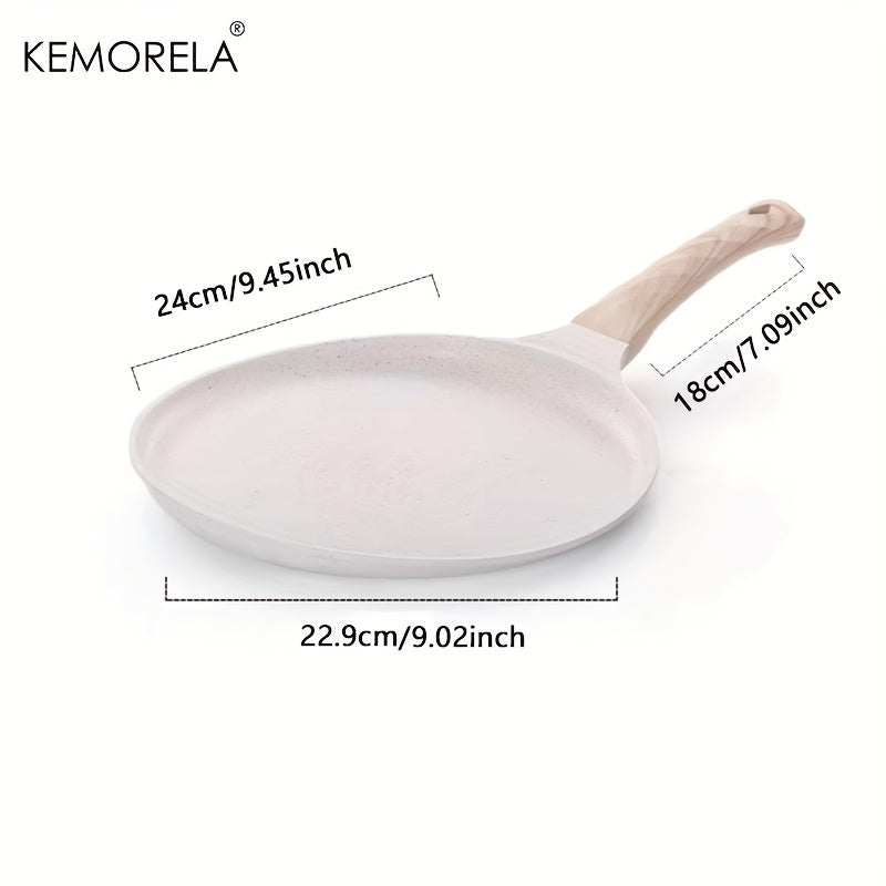 One Medical Stone Crepe Pan by KEMORELA for Making Tortillas, Quesadillas, Faas, Pancakes, and French Toast on Induction Cooker. Complete with Cookware, Kitchen Utensils, Gadgets, and Accessories for your Home Kitchen.