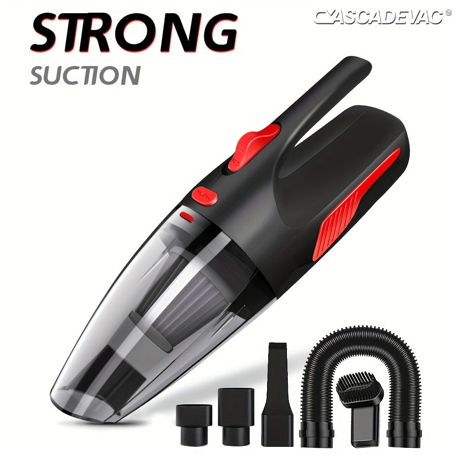 7-piece set of high-power cordless vacuum cleaners for home and car cleaning, with strong suction for multiple uses.