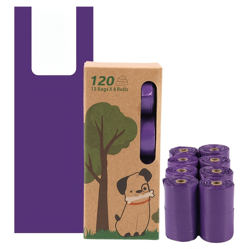 Vest-Style Outdoor Dog Poop Collection: 120 Biodegradable Pet Waste Bags