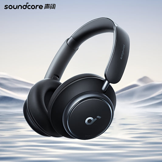 Soundcore Q45 Headphone with Active Noise Canceling, Wireless Earphones, HIFI Quality, suitable for sports, office, workout, and study. Compatible with mobile phones, featuring an