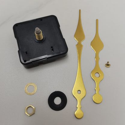 DIY Quartz Clock Kit includes clock movement, hands, and maintenance manual for home decoration.