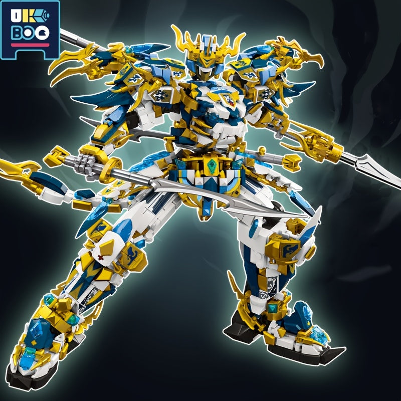 UKBOO 2186PCS Mech Series Armor Robot Building Kit, ABS Construction Set, Movie-Themed Collectible Model.