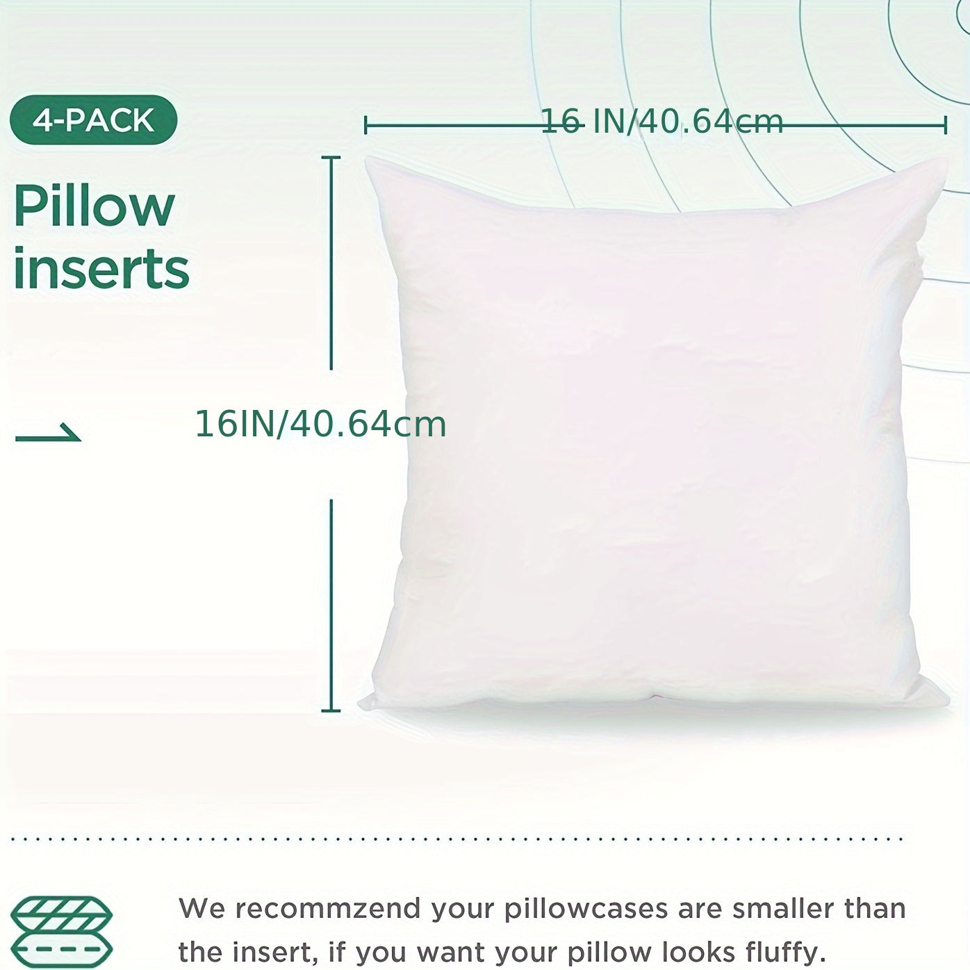 4-pack of classic style pillow inserts with washable polyester covers, perfect for sofa, living room, or bedroom decor. Features soft, fluffy cushions with a space theme design, suitable for adults year-round. Filled with woven polyester fibers.