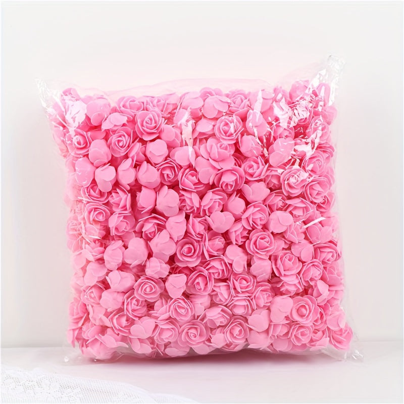 100 Artificial Rose Heads for Valentine's Day decoration, rose bear accessories, and wedding decor.