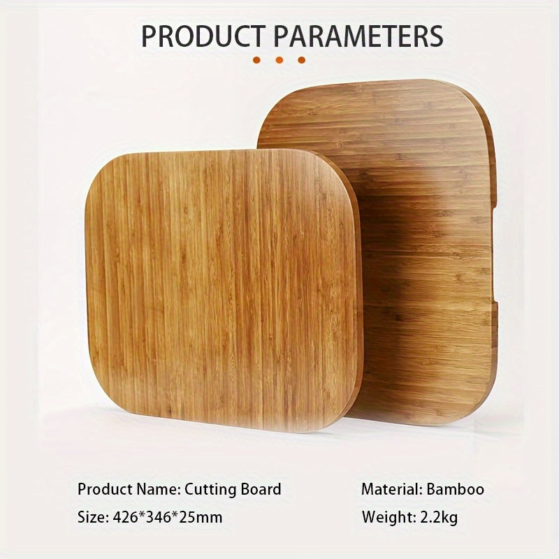 Premium Bamboo Cutting Board - Versatile and Long-lasting, Safely Prepared for Meat and Vegetable Serving - Ideal Kitchen Tool for Both Special Occasions and Daily Cooking