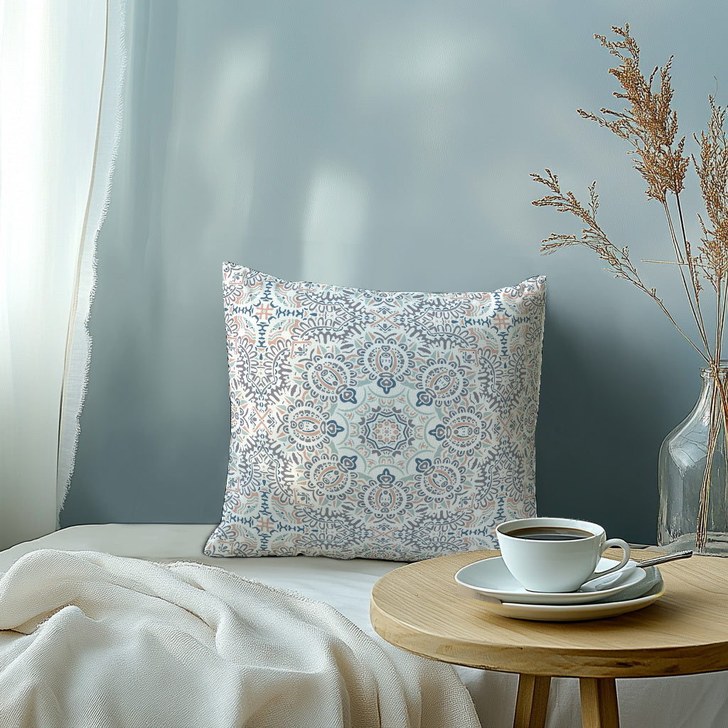 1 Piece Geometric Floral Pillowcase made with 100% Soft Skin-Friendly Fabric. The Woven Pillow Cover is Machine Washable and features an Envelope Closure, perfect for Bedroom, Guest Room, Hotel use. Makes an Ideal Gift.