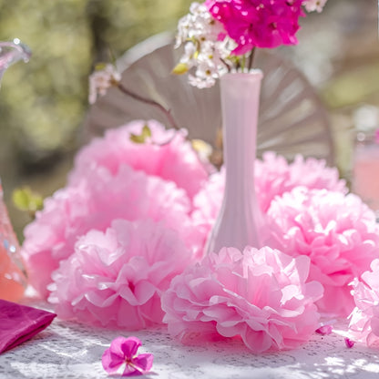 3 Paper Pom Poms for Wedding and Birthday Party Decorations