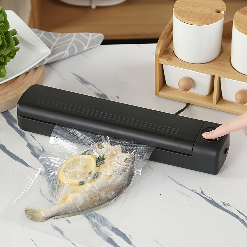 2-in-1 Vacuum Sealer and Food Preserver for Home Use, 220V-240V with Type C Plug, Battery-Free.