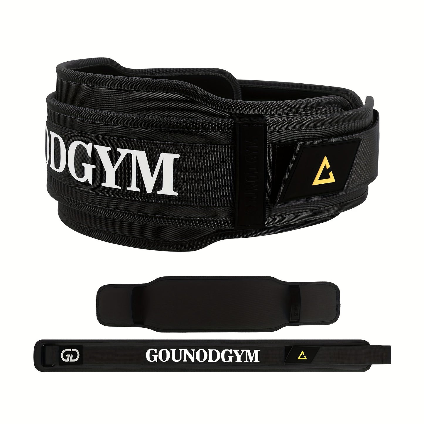 Powerlifting belt for fitness training and weightlifting in the gym.