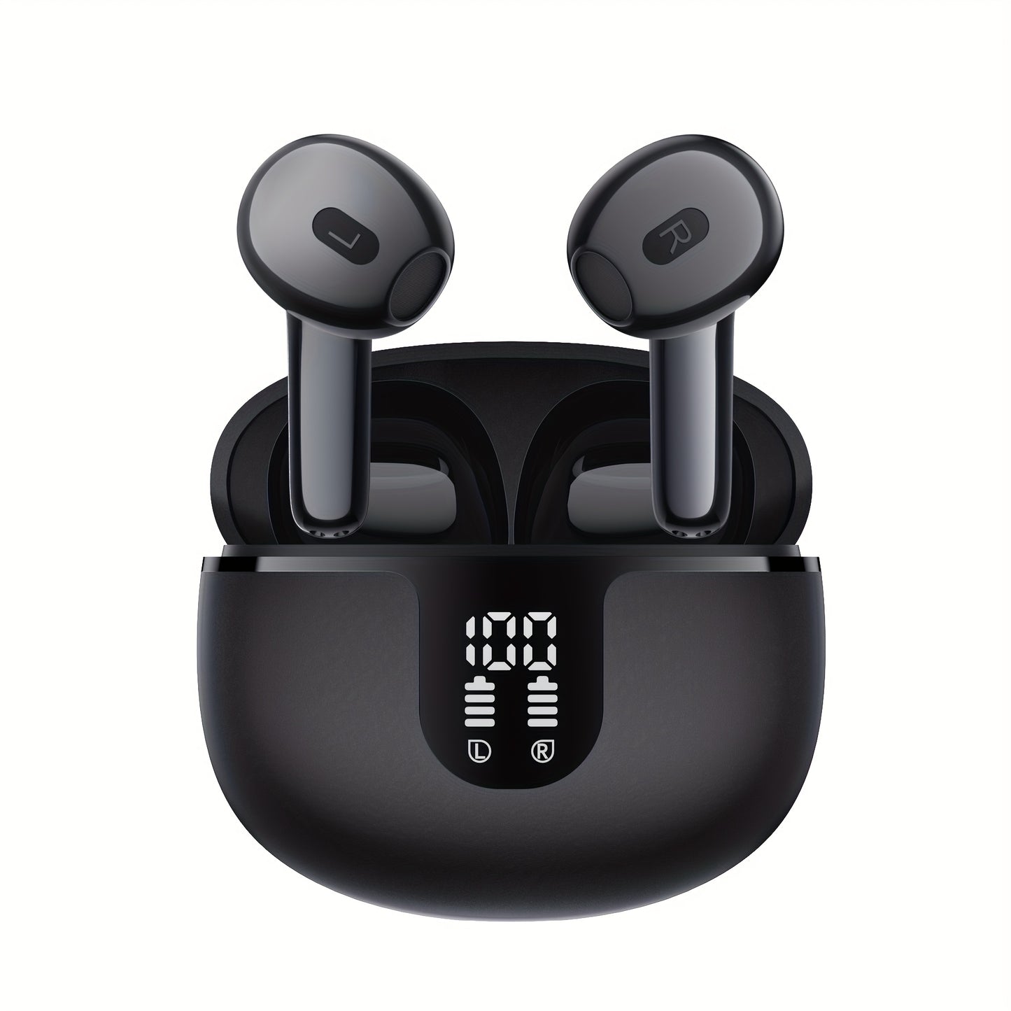 Wireless in-ear headphones with HIFI sound quality, omnidirectional stereo, low latency, automatic connection, high-definition noise reduction, large battery capacity, long battery life