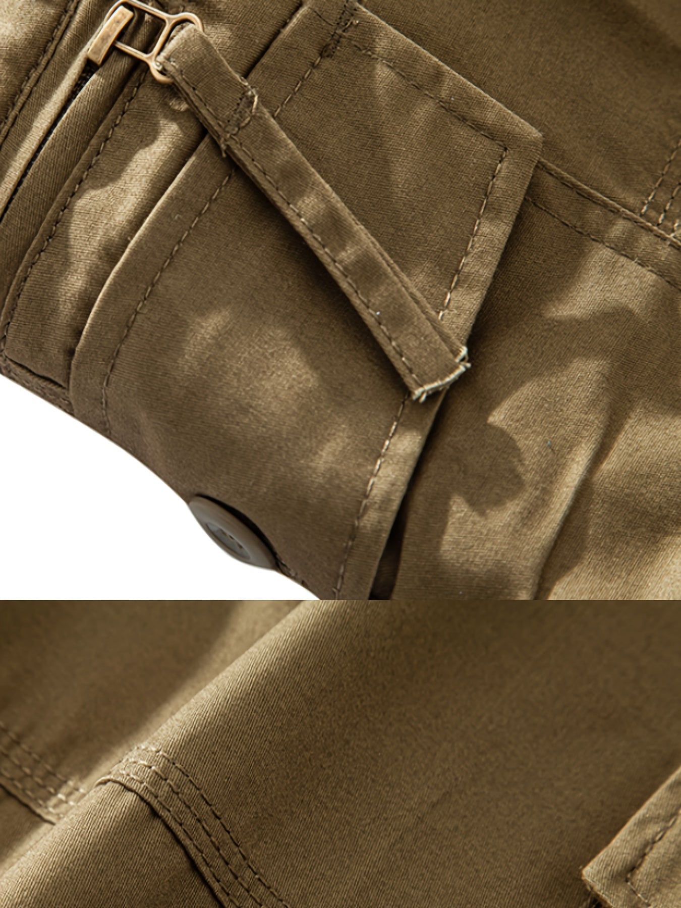 Men's multi-pocket cargo shorts for outdoor activities like hiking and cycling in summer.