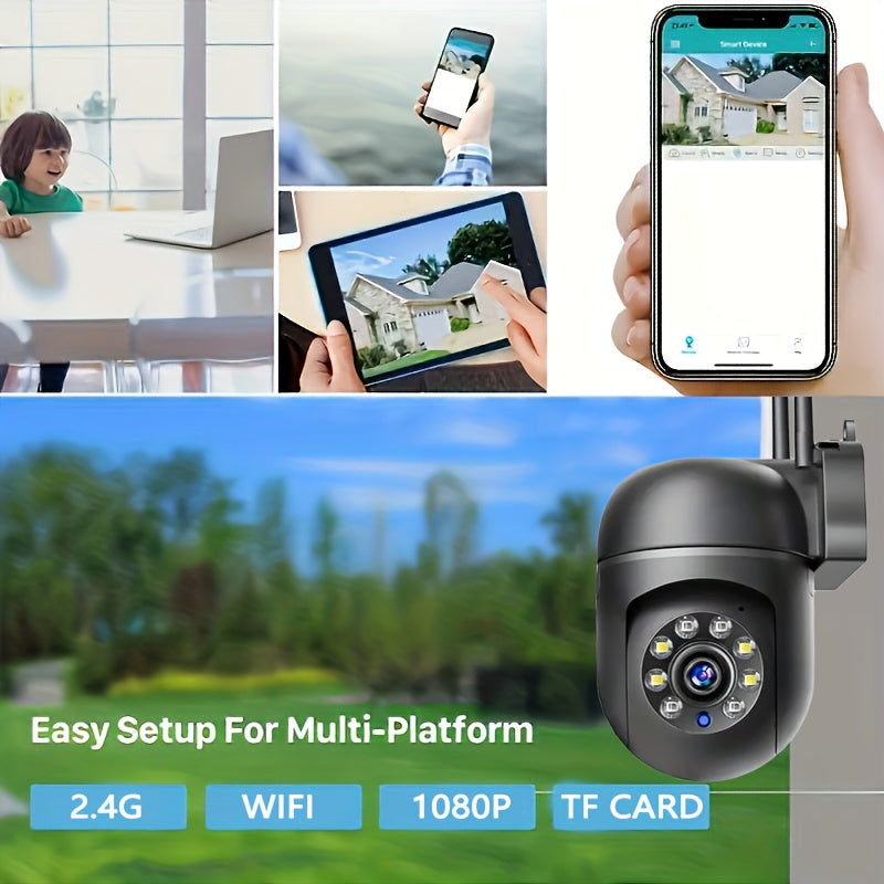 Outdoor Night Vision Security Camera with HD 5G WiFi for Home Security