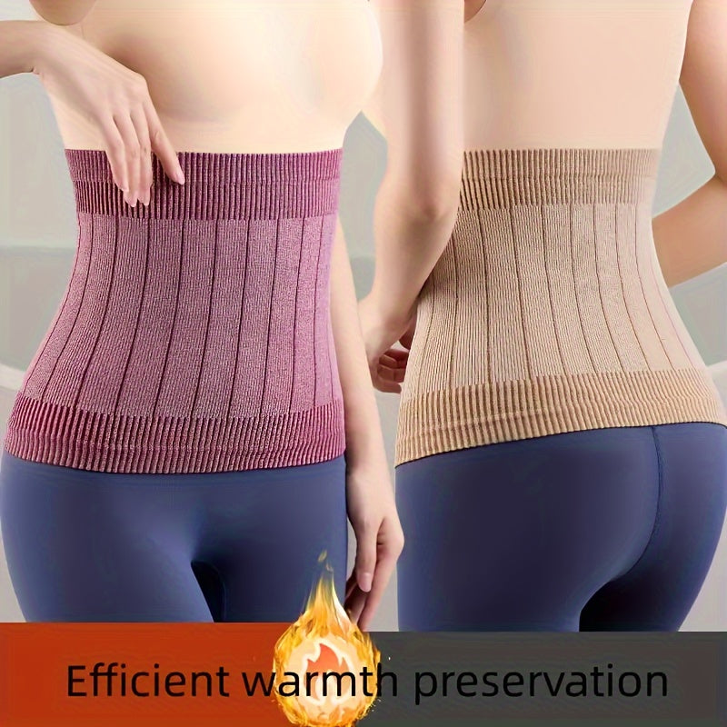 Shaping waist belt for postpartum tummy control and coldproof comfort.