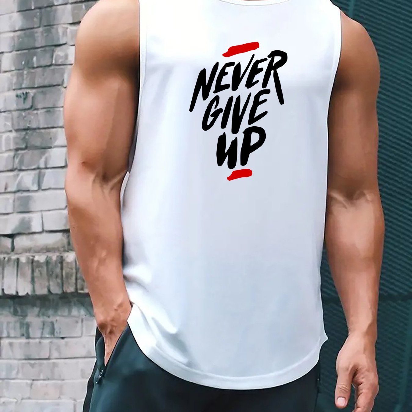 Men's Summer Muscle Tank Top - Breathable, Sweat-Wicking, Loose-Fit for Gym & Basketball Training, Quick-Dry, Sleeveless