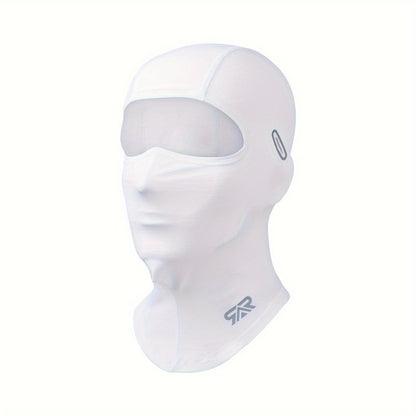 Trendy Balaclava Face Mask with Glasses Opening, Full Face Protection, Lightweight Polyamide Material, Stretchy, Wind-Resistant, Sun Protection, Fast-Drying, Knit Design, Easy to Clean, Ideal for Outdoor Activities like Hiking, Cycling, or Weekend