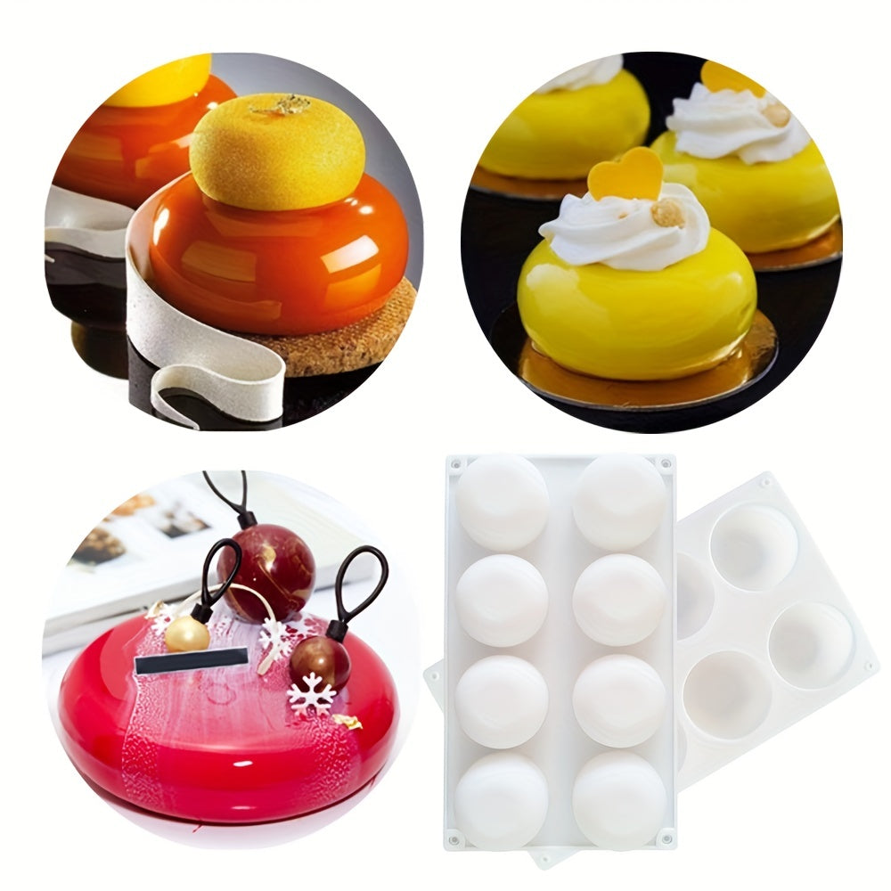 One piece of Mousse Cake Mold that can also be used as a Chocolate Mold, 3D Silicone Mold, Candy Mold, or Fondant Mold. Perfect for DIY cake decorating, this versatile baking tool is a must-have in any kitchen.