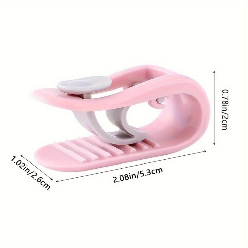 Two-Pack of Traceless Quilt Holder Clips, Non-Slip and Anti-Running, Invisible Button Fixing Buckle, Made with Polypropylene (PP) Material, Hand Wash Only, Mixed Colors