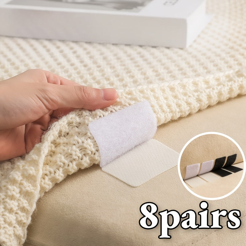 Keep quilts, sofas, and cushions in place with this set of 8 anti-slip fixing stickers measuring 3.99×5.99cm. These square stickers are easy to clean and perfect for staying organized.