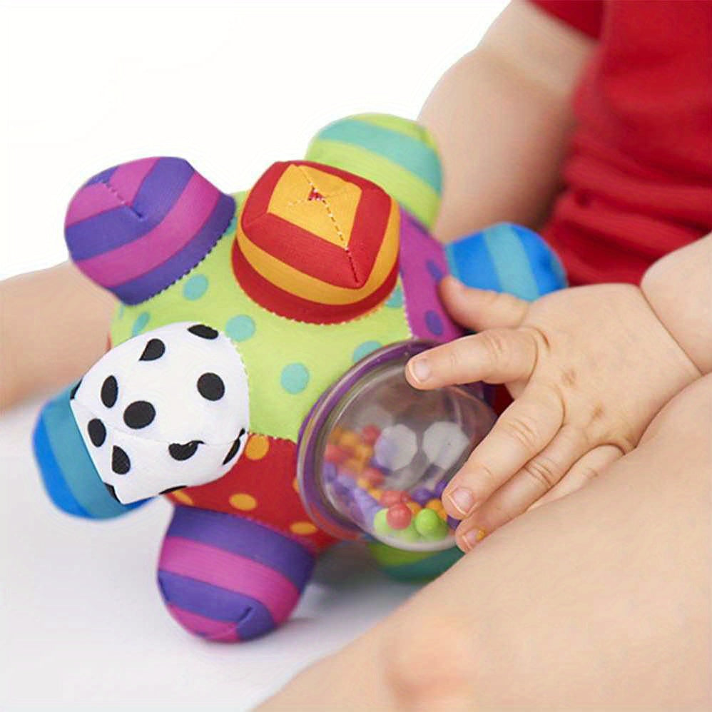 Colorful toy for children from newborn to 2 years old, designed to aid in cognitive and brain development.