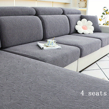 Thick Jacquard sofa cushion cover with elastic-band, perfect furniture protection for bedroom, office, or living room.