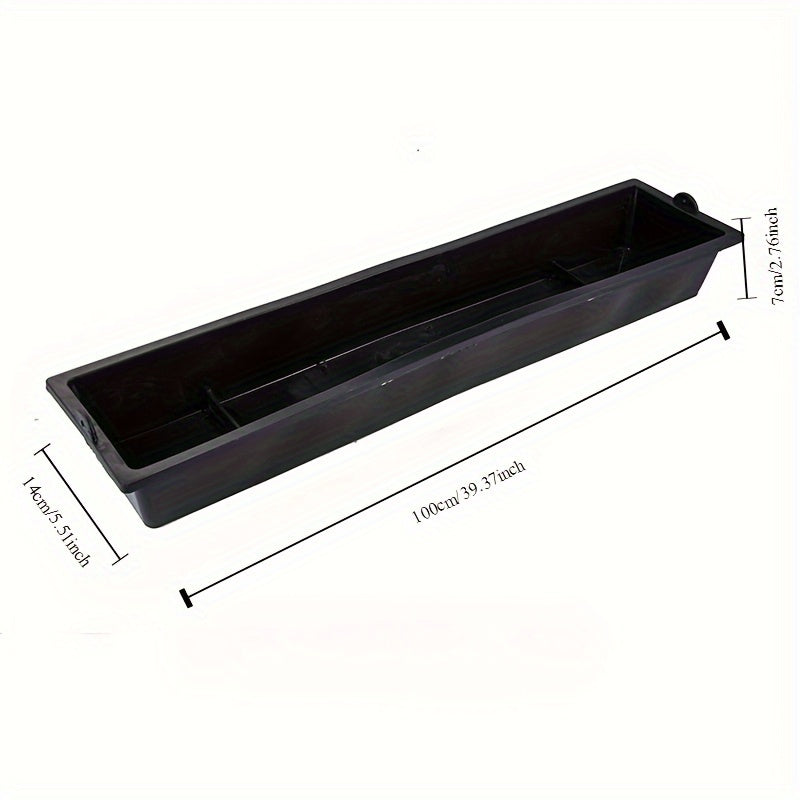 1pc durable TPU rectangular chicken feeder with anti-spill water and food slot for poultry, duck, and pigeon farming. No battery required, uncharged. Chicken accessories.