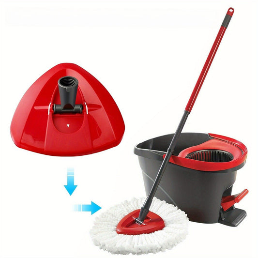 Long-lasting Plastic Triangle Mop Base - Designed for use with Vileda O-Cedar 360° Swivel Head, Convenient Replacement Accessory with Simple Cleaning Features