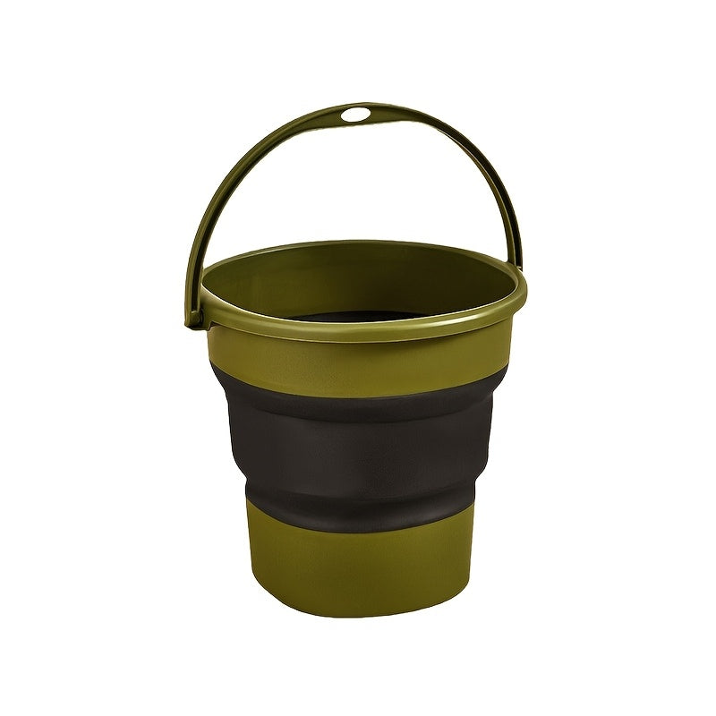 This portable folding water bucket is a convenient solution for storing cleaning supplies and household tools. Its space-saving foldable design makes it easy to store and allows for multiple uses.