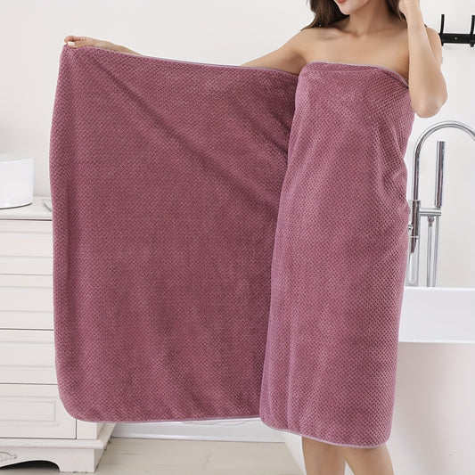 1 Oversized Super Soft Bath Towel - Absorbent, Quick-drying, Cute, 90*180cm.