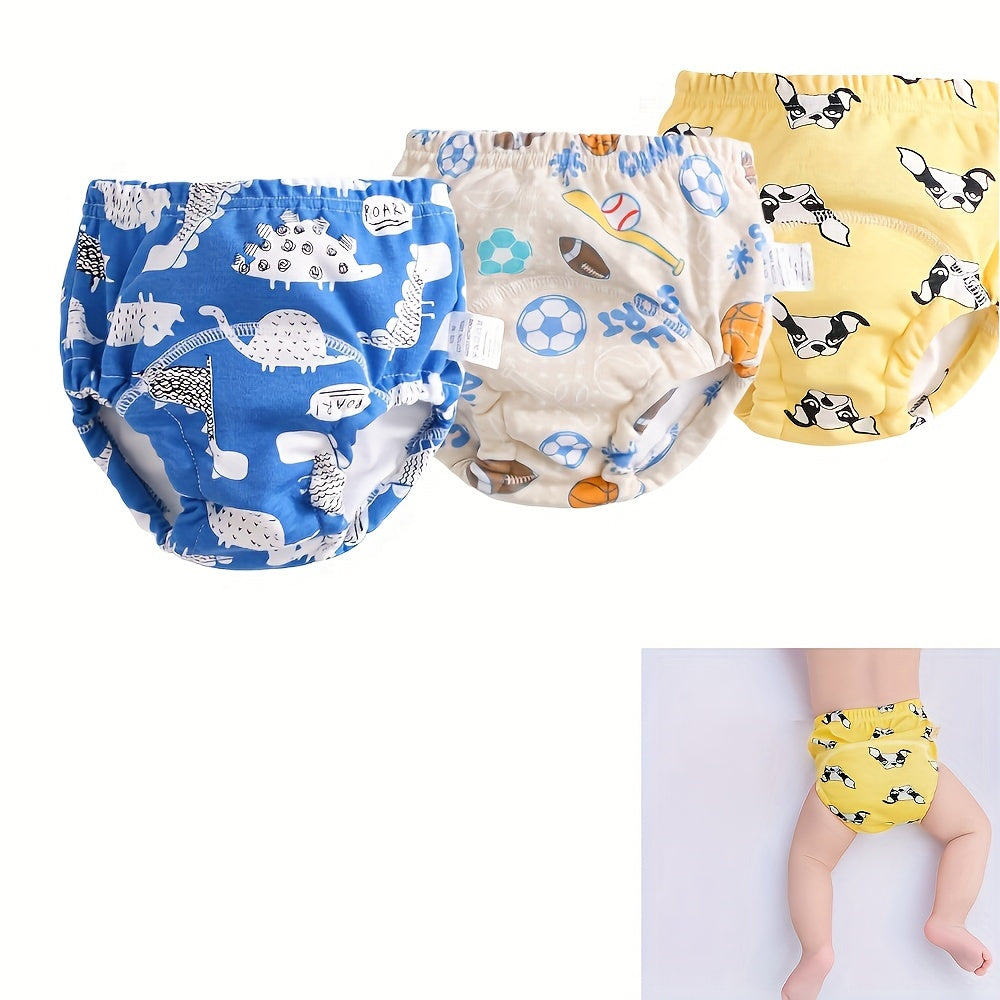 Set of 3 Potty Training Pants with Adorable and Amusing Patterns, Ideal for Learning and Underwear Training