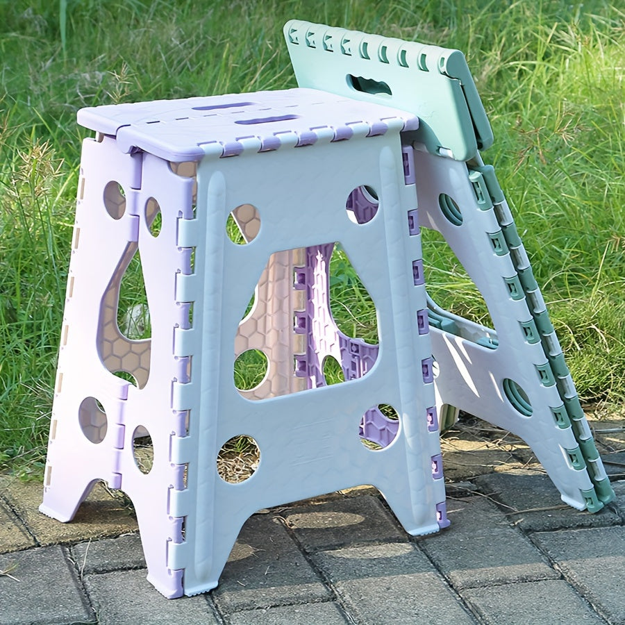 Folding Chair with Space-Saving Design - Sturdy and Thick Material for Indoor and Outdoor Use, Easy to Clean Plastic