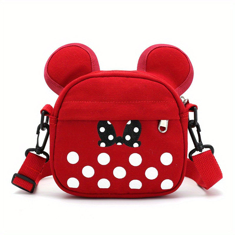 Cute cartoon mouse coin purse shoulder bag for outdoor travel and holidays.