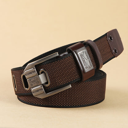 Men's Casual Canvas Strap with Alloy Pin Buckle, Durable and Flexible, Ideal Gift for Father, Elder, Boyfriend, and Friends