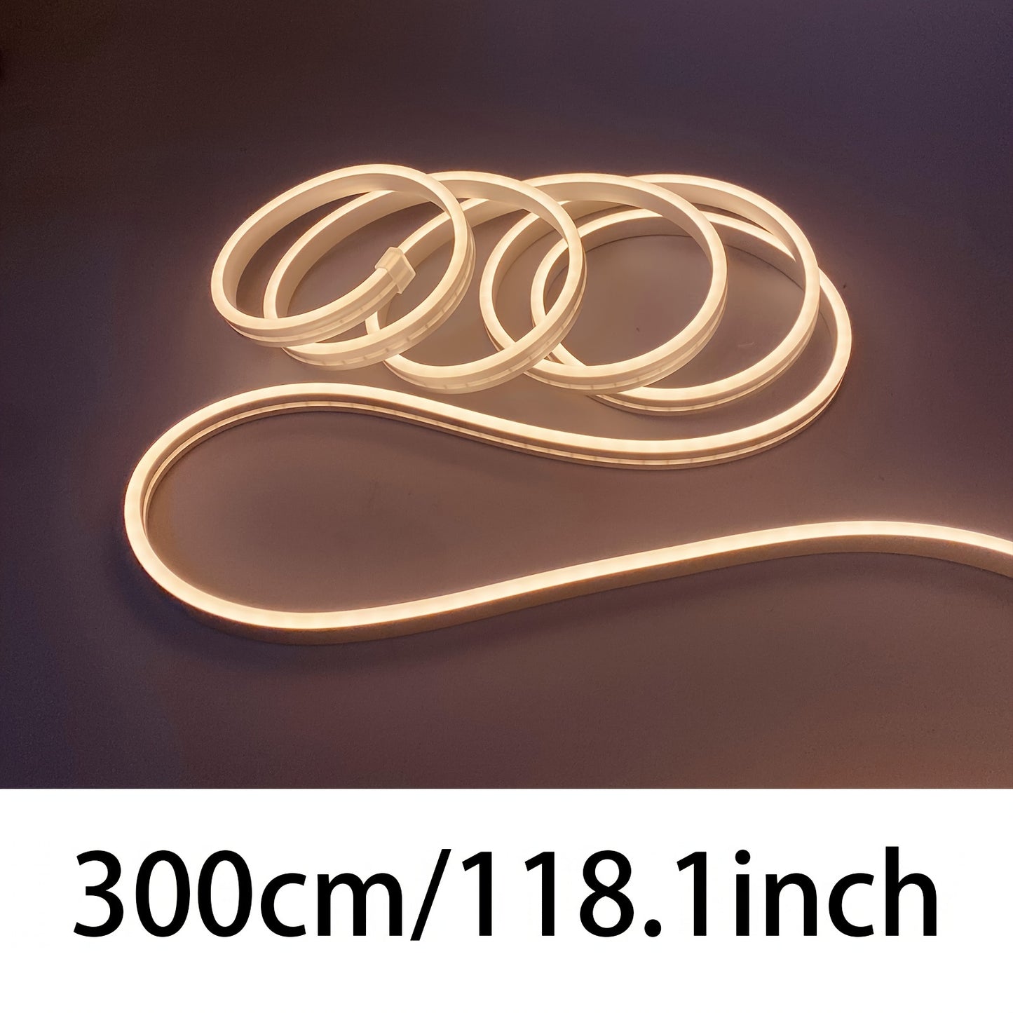 USB Neon Light Strip with Touch Switch - Dimmable Warm White - Ideal for Home Decor, Ambiance, & Lighting Solutions - Perfect Mother's Day Gift