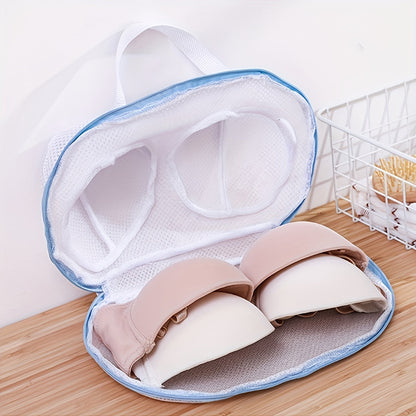 1-Piece Mesh Laundry Bag for Durable Underwear Washing - Zippered Closure for Delicates, Bra Storage, and Round Design to Protect Garments