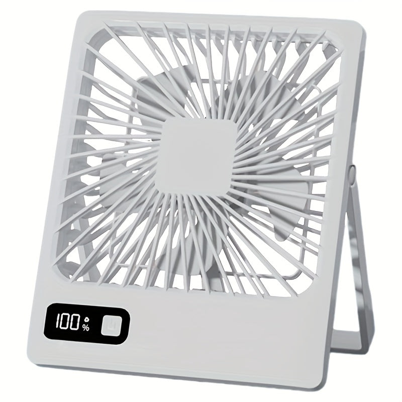 Introducing the GOARD Portable USB Desktop Fan in Pink! This sleek fan measures 16.51cm and is perfect for use at home, in the office, or outdoors. With 180° foldable design and 5-speed settings, this fan is both compact and powerful. It features a