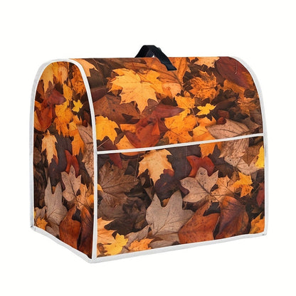 Thanksgiving Kitchen Appliances Cover - Portable Dust Proof Covers for Maple Leaf Coffee Maker, Blender, Mixer, and Juice Machine