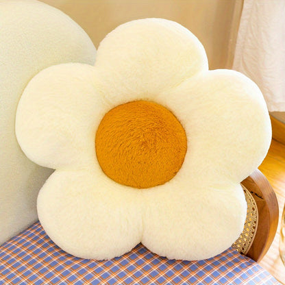 1 Pc Flower Plush Pillow for Bedroom and Sofa Decoration, Fruit Embroidery Design, Ideal Gift Item.