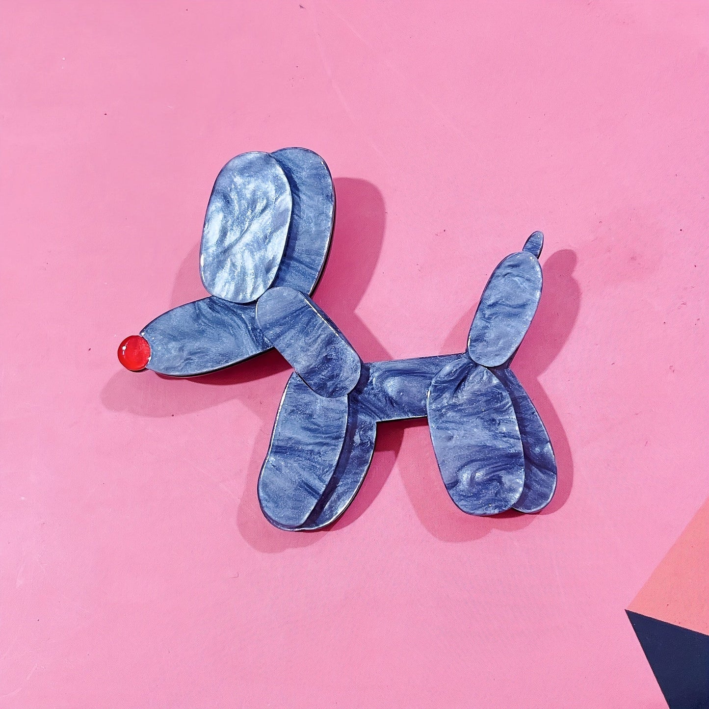 One Handmade Acrylic Animal Brooch Pin - Adorable Cartoon Dog Shape, Perfect for Adding to Apparel or Bags, Unique Fashion Accessory, Individual Piece Included