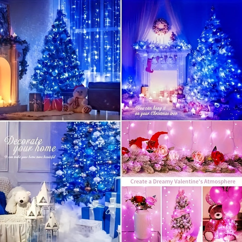 Multi-function LED fairy lights with 80/40/20 LEDs, battery-operated, ideal for decorating Christmas trees, creating Halloween atmosphere, and enhancing birthdays and weddings.