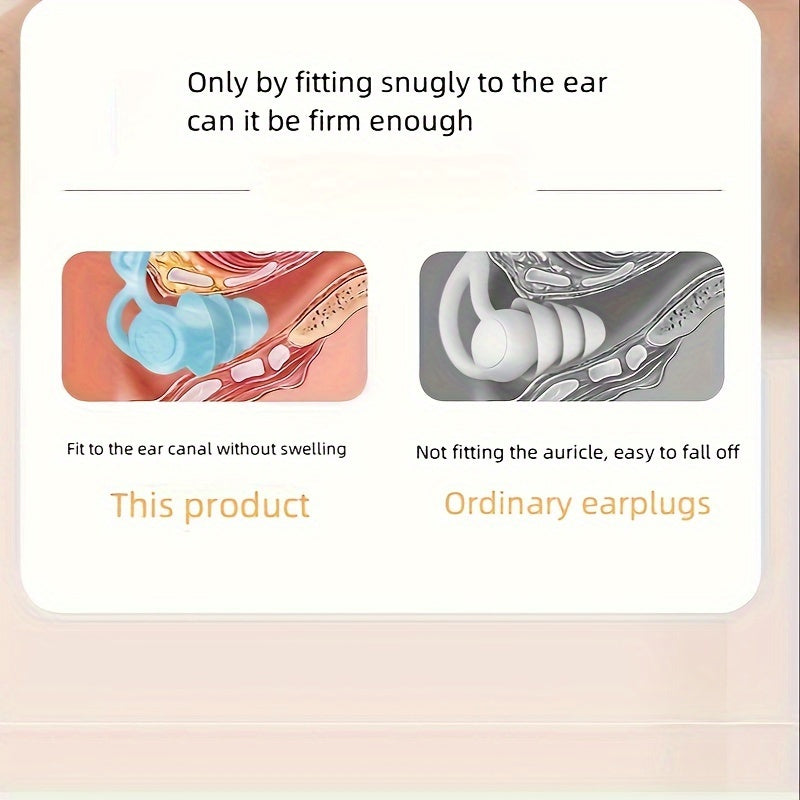 Ultra strong sound insulation and noise reduction earplugs, comfortable to wear in the ear canal. Suitable for reducing snoring in dormitories, noise during home sleep, and overall sound