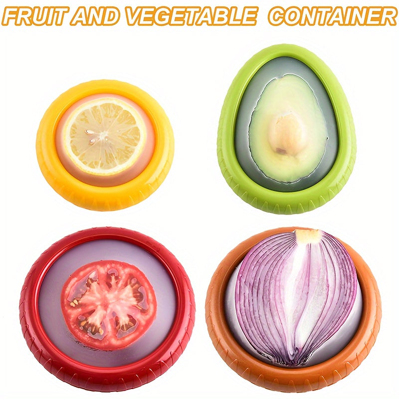 The Silicone Fruit Storage Box is a convenient and easy-to-clean way to keep your fruits and vegetables fresh. It can be used to store avocados, onions, and other produce, and is reusable for long-lasting use. The elastic pods help to maintain the