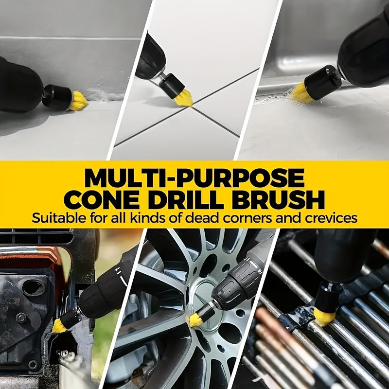 The Power Scrubber Brush Set includes 39 pieces and can be used both cordless and manually. This versatile cleaning kit is perfect for multiple surfaces such as bathroom, toilet, kitchen, car, and floors. It does not require electricity and comes with