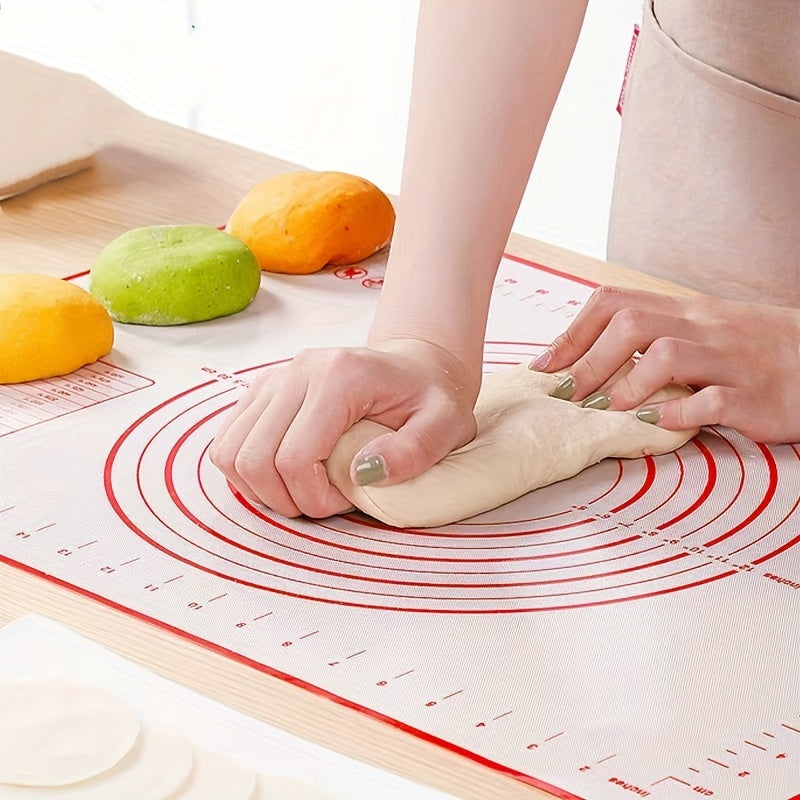 Essential Kitchen Gadget: Non-Stick Silicone Pastry Mat for Pizza, Cakes, and Cookies - Extra-Large Size 60.2cm x 39.88cm - Food-Safe and Perfect for Baking and Dough Rolling