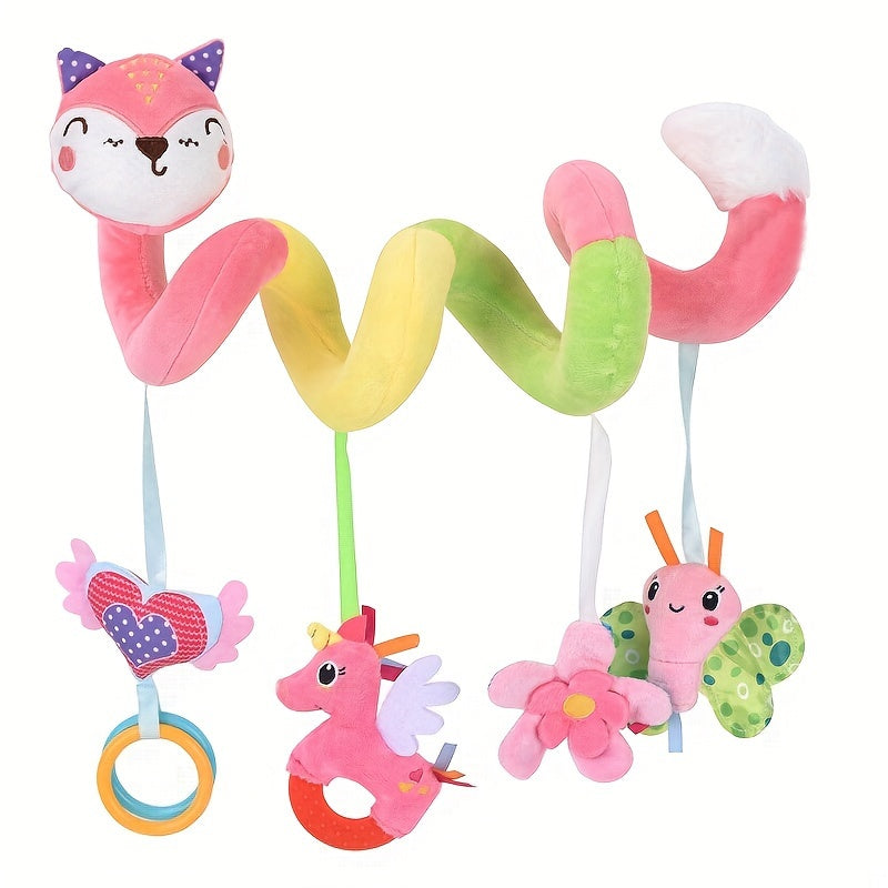 Vibrant Fox Animal Bed Hanging Toy for Babies: Ideal for Ages 0-3, Great for Holiday Gifting on Halloween, Thanksgiving, Christmas, and Easter