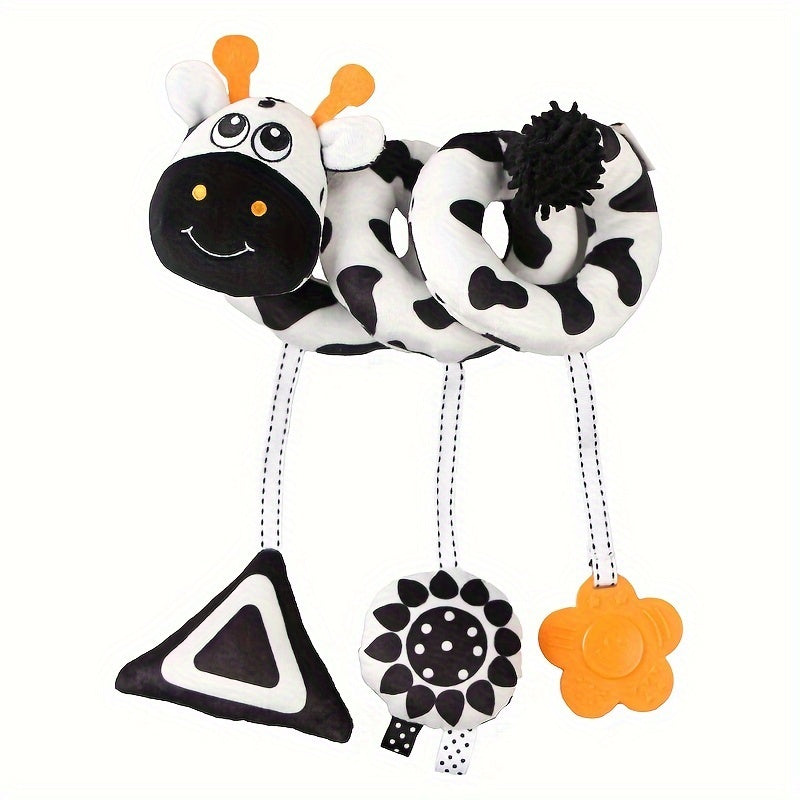 Experience the magic of USATDD Spiral Hanging Plush Toys for Baby Car Seats! These soft and high contrast activity animal educational toys are perfect for newborns, infant boys and girls ages 0-12 months. They make the perfect Christmas, Thanksgiving